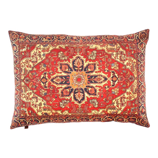 Pasargad DC Persian Heriz Design Pillow For Sale