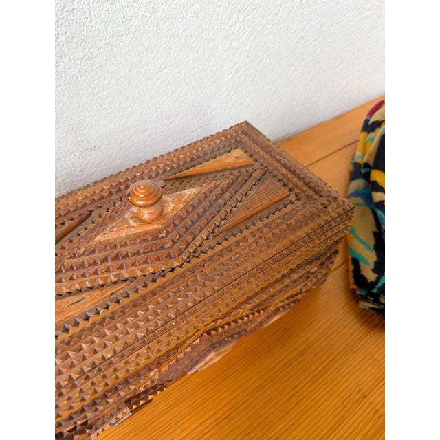 Antique Tramp Box in Pine, 1900 For Sale - Image 12 of 18