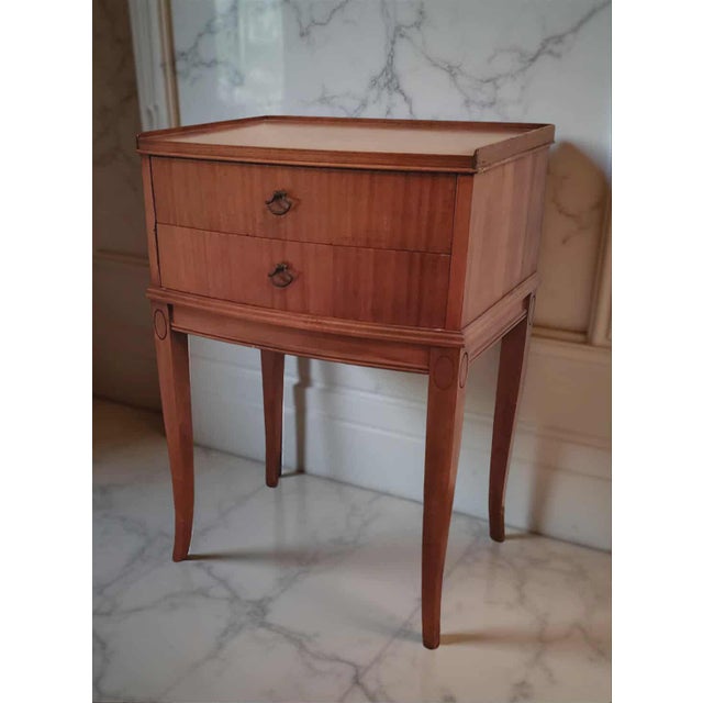 Early 20th Century Louis XVI Style Nightstands/Pair of Vintage Louis Style Side Tables For Sale - Image 6 of 8