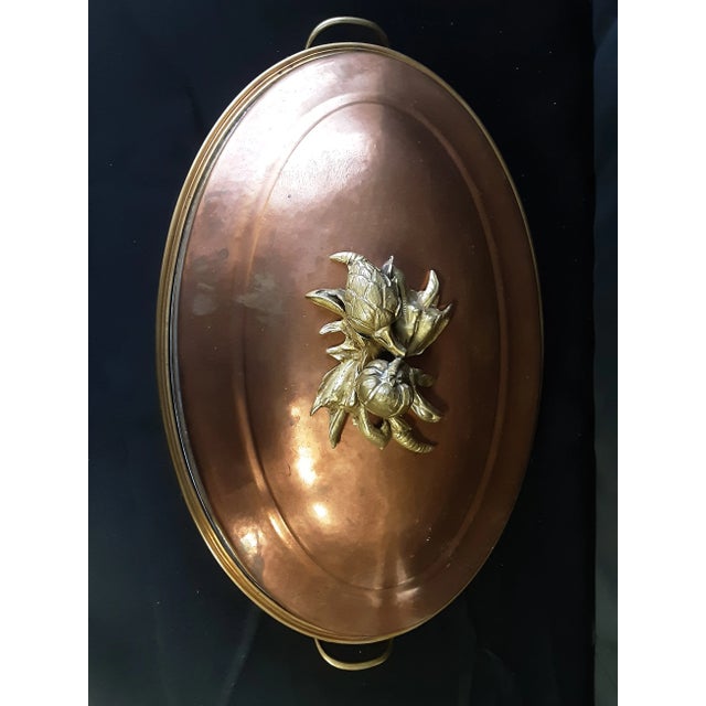 Vintage Ruffoni Historia Style Copper Roaster For Sale In West Palm - Image 6 of 7