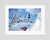 A Hotel In The Mountains by Toni Frissell Skiers and a VW ski bus in front of the Alberg Hozpis Hotel, St. Anton, Austria,...