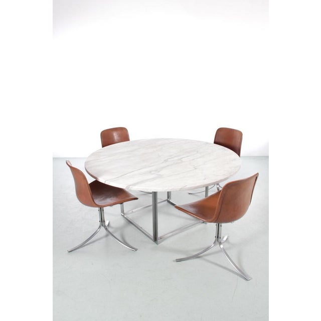 1960s Scandinavian Dining Table PK-54 with Extension by Poul Kjaerholm for E. Kold Christensen, 1960s For Sale - Image 5 of 18