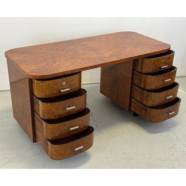 Art Deco Model H-178 Writing Desk by Jindřich Halabala from Up Závody, 1930s For Sale - Image 6 of 18