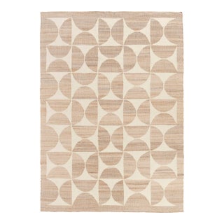 Natural Jute Cream Hand Woven Premium Quality Boho Style Rug 4x6Ft. For Sale