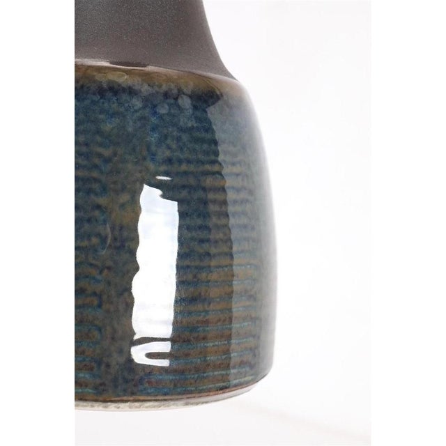 Danish Model 1040 Table Lamp in Ceramic with Jute Lampshade from Søholm, 1960s For Sale - Image 4 of 16