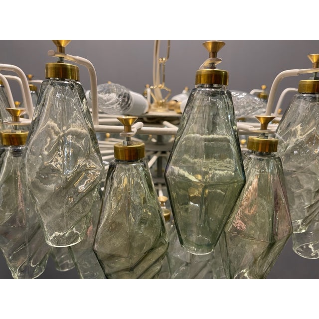 Murano Glass Polygon Chandelier, 1980s For Sale - Image 6 of 15