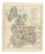 Antique Hobson Map of Lancashire with Liverpool and Manchester, 1870 For Sale