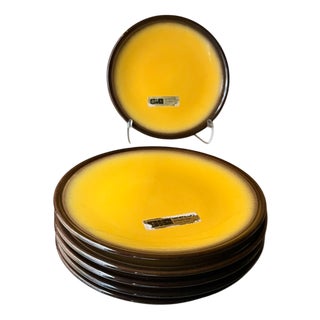 Vintage Plates from SIC Scuola Italiana Ceramiche, Italy, 1970s, Set of 6 For Sale