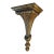 20” Tall French Style Fluted Corbel Gilt Wall Shelf For Sale