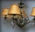 Metal Art Nouveau Bronze Finish Chandelier, 1990s For Sale - Image 7 of 12