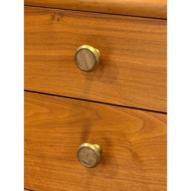 1960s Kipp Stewart for Drexel Declaration Two Piece Walnut Credenza Hutch For Sale - Image 9 of 17