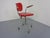 Red Adjustable Danflex Teak Desk Chair, 1960s For Sale - Image 8 of 18