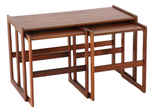 Vintage Nesting Tables by Arne Hovmand Olsen for Mogens Kold, 1960s, Set of 3