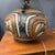 Metal 1970’s Tiki Mayan Gods Large Pottery Table Lamp For Sale - Image 7 of 12