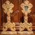 Bring old-world ecclesiastical elegance to a mantel, console, or altar table with this remarkable pair of antique Italian...