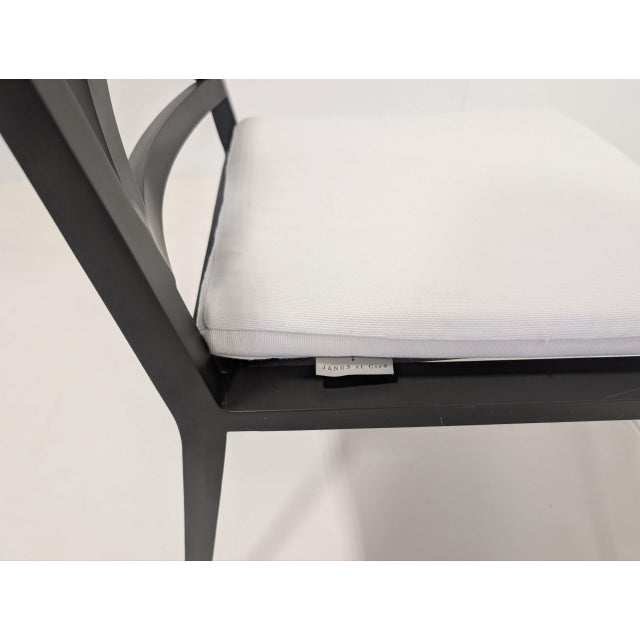 Azimuth Cross Armchairs, Set of 6 For Sale - Image 3 of 13