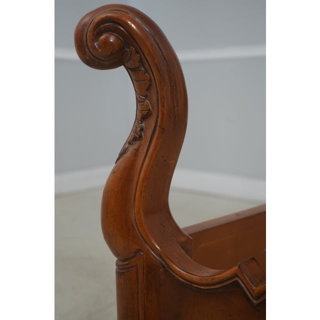 1990s Century Country French Queen Size Cherry Bed For Sale - Image 5 of 18