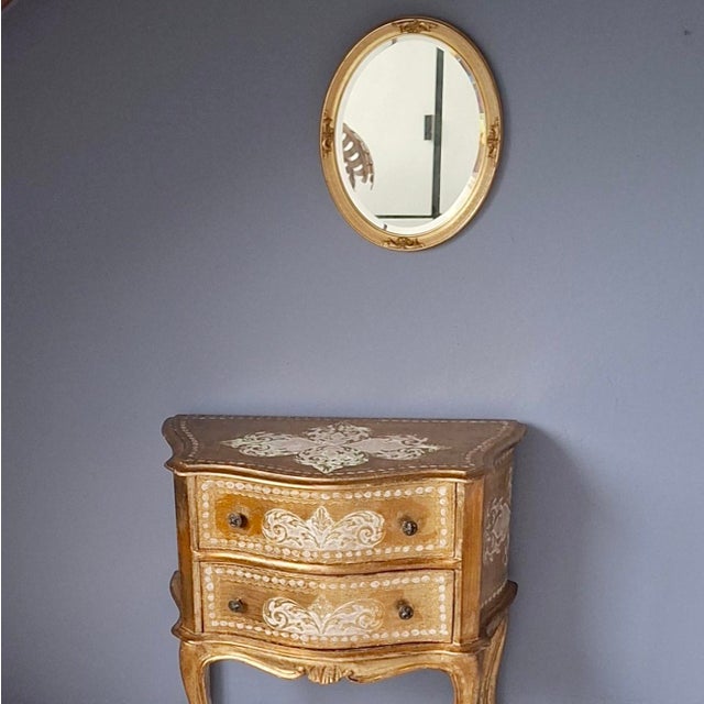 1960s Italian Florentine Golden Chest of Drawers, 1960s For Sale - Image 5 of 7