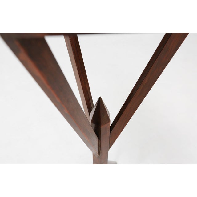 Art Deco French Console in Wood, 1930s For Sale - Image 10 of 12