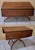 Wood MCM Adjustable Elevator Table Coffee to Dining Solid Wood Drop Leaf X‑Frame Base For Sale - Image 7 of 10