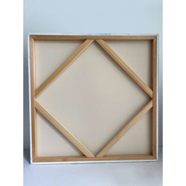 Coastal Contemporary Dreamscape – Large Abstract Seascape Painting in Cerulean Blue & Aqua Tones for Modern Interiors For Sale - Image 13 of 13