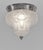 Muller frères A wonderful French 1930 art deco flush mount in nickel plated bronze or solid brass. The nice mount holds a...