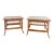 Mid 20th Century Brighton Pavilion Style Bamboo Side Table Mersman Style Tables 2 For Sale