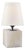 Thomas O'Brien by Visual Comfort Signature Terri Cube Accent Lamp in Alabaster with Linen Shade For Sale