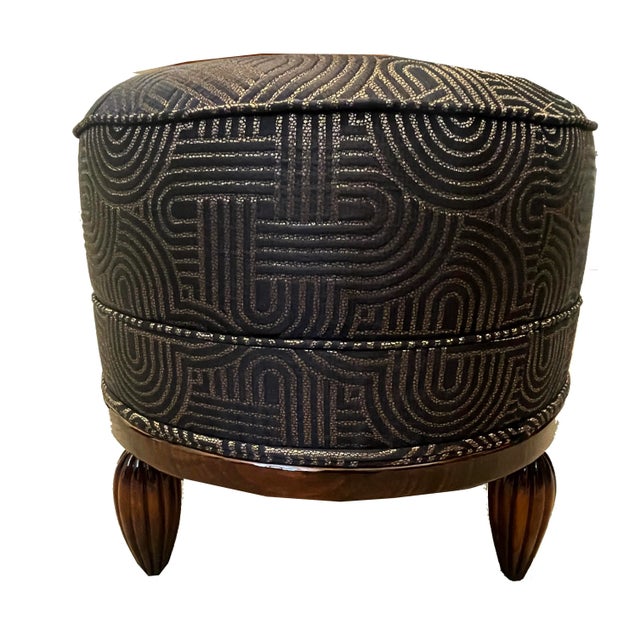 Vintage Art Deco Stool, 1930 For Sale - Image 5 of 5