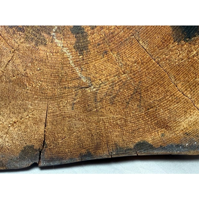 Share Antique Hand Carved Wood Folk Art Hunting Man With Rifle Sculpture Statue Figure For Sale - Image 14 of 14