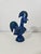 Blue Glazed Ceramic Rooster by Aldo Londi for Bitossi For Sale - Image 6 of 9