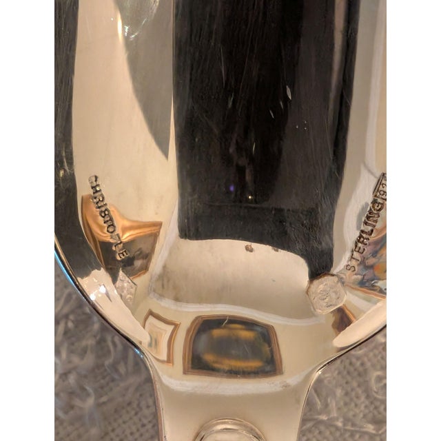 Late 20th Century Christofle "Chinon" Sterling Silver 4-Piece Place Settings, 8 Sets 32 Pieces For Sale - Image 10 of 17