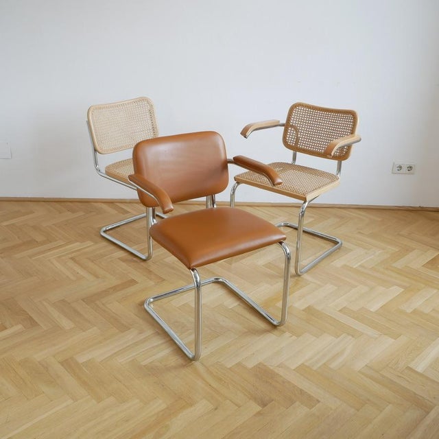 Cantilever Chair in Viennese Wickerwork by Marcel Breuer for Gavina, 1960s For Sale - Image 10 of 11