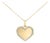 Gold Vermeil 1/10 Cttw Diamond Heart Locket Pendant Necklace For Sale