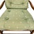 Green Late 20th Century Custom-Made Country French Ladderback Armchair and Ottoman Set by Calico Corners For Sale - Image 8 of 18