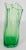 2009 Blenko Antique Green Paper Bag Blown Art Crackle Glass Vase Mid-Century Modern Style For Sale - Image 9 of 12