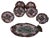 Fish Plates and Serving Dish from Vallauris, Set of 7 For Sale