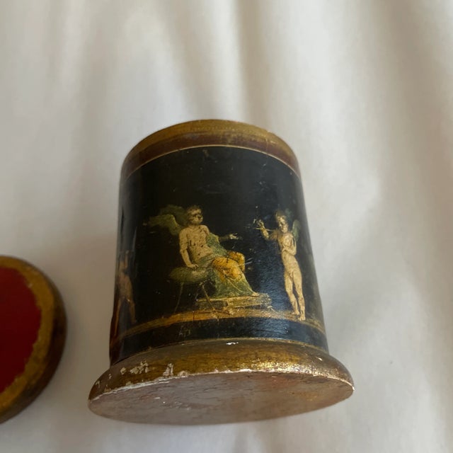 Mid 20th Century Mid 20th Century Italian Florentine Box Cherubs For Sale - Image 5 of 6