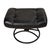 1980s Vintage Ekornes Stressless Black Leather Recliner & Ottoman Made in Norway For Sale In Tampa - Image 6 of 16