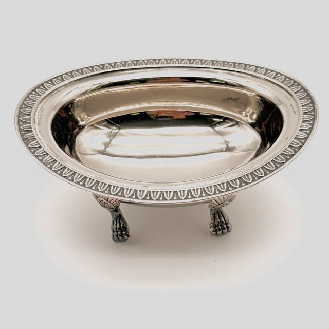 European Silver Plate Serving Bowl Trinket Dish For Sale - Image 11 of 11