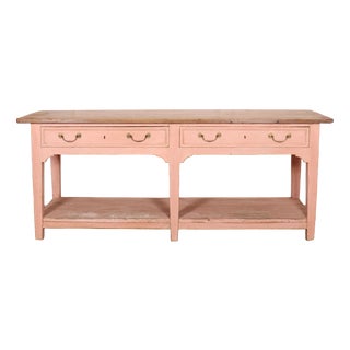 Scottish Farmhouse Potboard Dresser Base For Sale