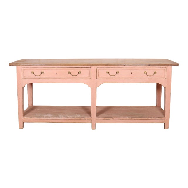 Scottish Farmhouse Potboard Dresser Base For Sale