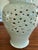 Late 20th Century Pair of Celadon Pierced Ginger Jars With Finial Lids For Sale - Image 4 of 10