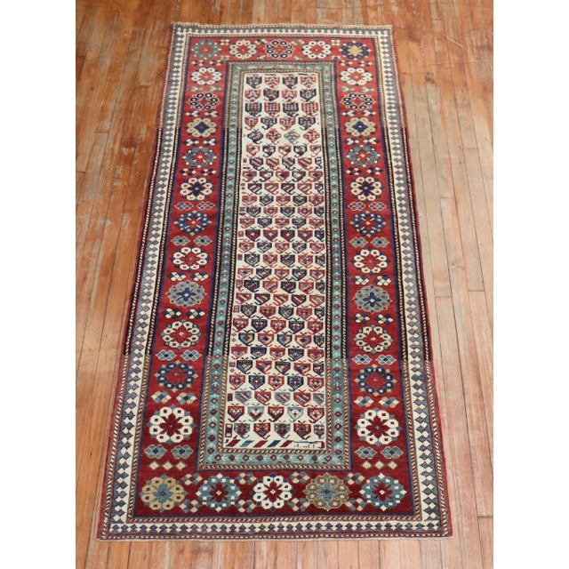 Tribal Antique Caucasian Talish 19th Century Runner For Sale - Image 14 of 18