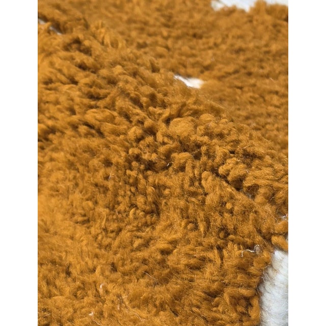 Mustard Mustard Moroccan Rug - 9.8 X 8.2 Ft For Sale - Image 8 of 8