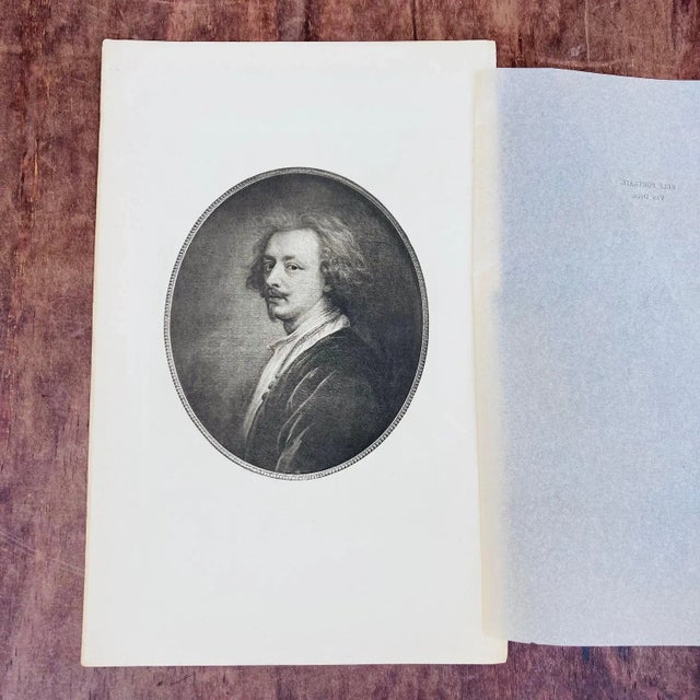 This is an original etching from the mid 1800s, depicting a "self portrait" by famous Belgium artist Anthony Van Dyck. The...