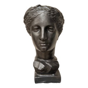 Neoclassical Female Bust Garden Sculpture in Cast Concrete