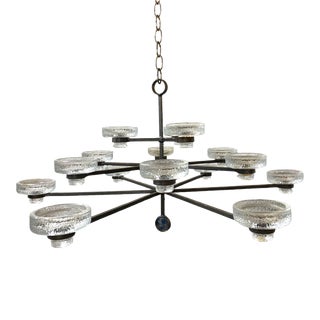 Erik Höglund 15 Candle Chandelier For Sale