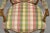 Vintage French Country Louis XV Style Plaid Arm Chair by Simon Loscertales Bona For Sale - Image 4 of 12