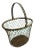 French Market Brass Wire Easter Basket For Sale